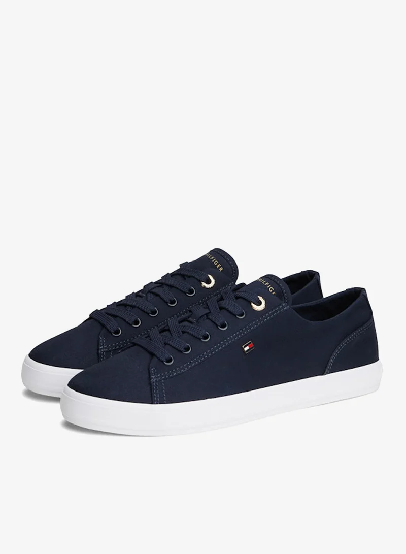 TOMMY HILFIGER  Enamel Flag Canvas Trainers for Women | Best Price UAE
